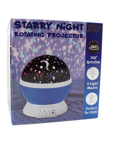 Glow Starry Night 360° Rotating Projector with 6 Light Modes