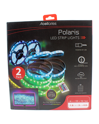 The "Acellories" Polaris LED Strip Lights are pictured here.