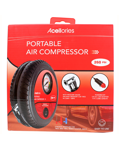 "Acellories" Portable Air Compressor 260 PSI