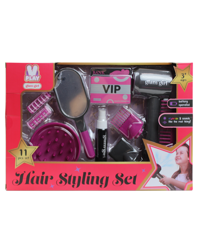 The "Sakar" Kids 11-Piece Hair Styling Set is pictured here.