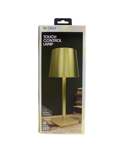 "ByTech" Gold Metallic Touch Lamp