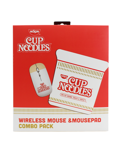 "Orbit" Cup Noodles Wireless Mouse and Mousepad Combo Pack