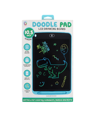 The blue "Simply Sketch" 10.5" LCD Doodle Pad is pictured here.