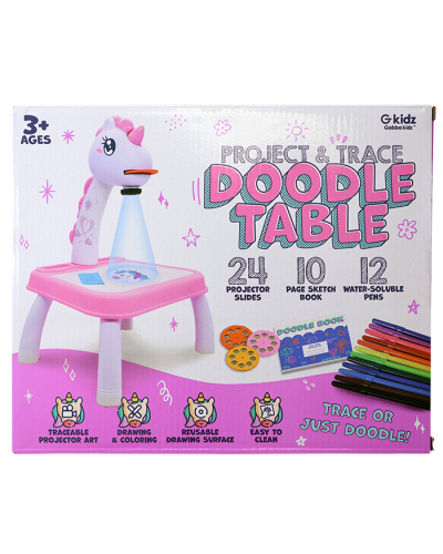 Unicorn Projection Trace Doodle Table