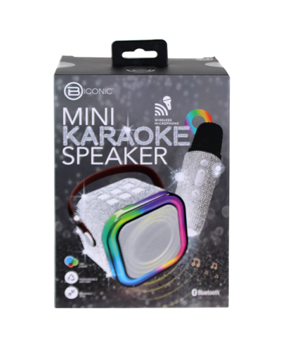 “B Iconic” Mini Karaoke Bluetooth Bling Speaker