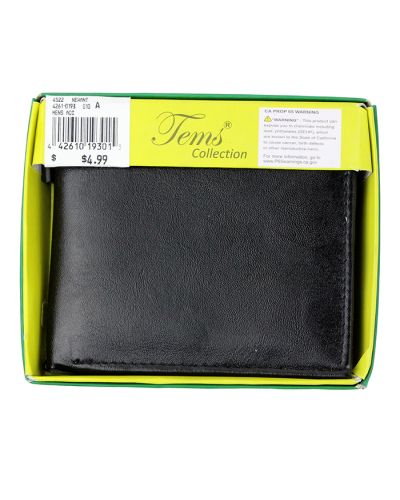"Tems" Smooth Pleather Bi-Fold Wallet