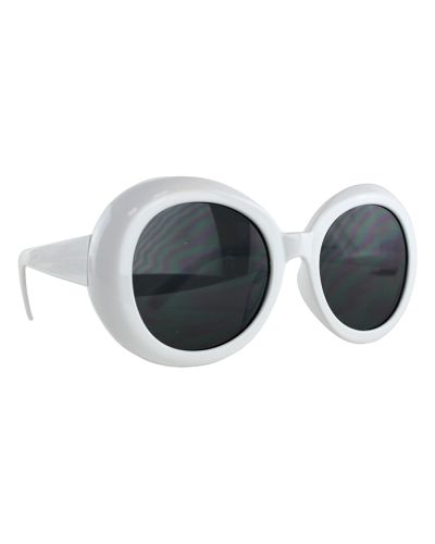 "Golden Bridge" Plastic Retro Circular Sunglasses