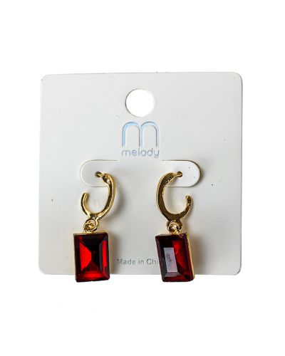 The “Odin” Red Gemstone Earrings are pictured here.