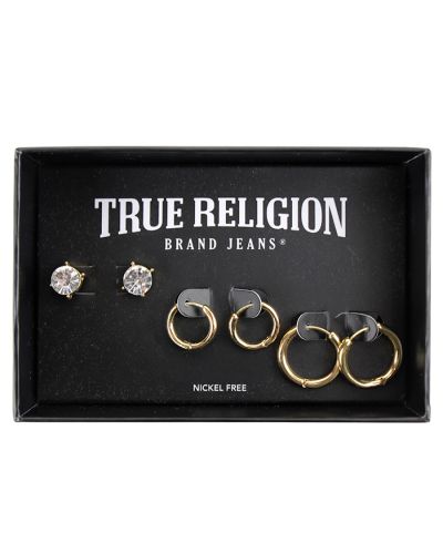 The "Ballet" True Religion Earrings Set is pictured here.