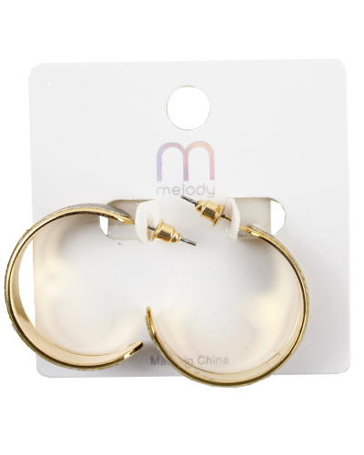 "Odin" Open Hoop Cheetah Print Earrings