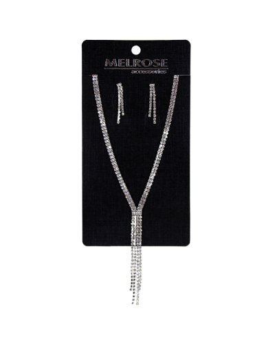 "Alina" Chandelier Rhinestone Necklace & Earring Set