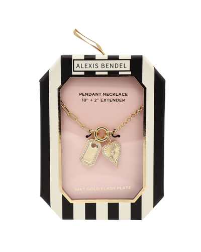 Alexis Bendel Gold Plated Cubic Zirconia Heart Pendant Necklace