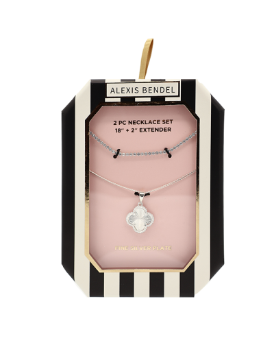 Silver Clover Charm Designer Inspired Necklace