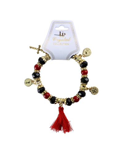 The "UP" Religious Beaded Charm Bracelet is pictured here.