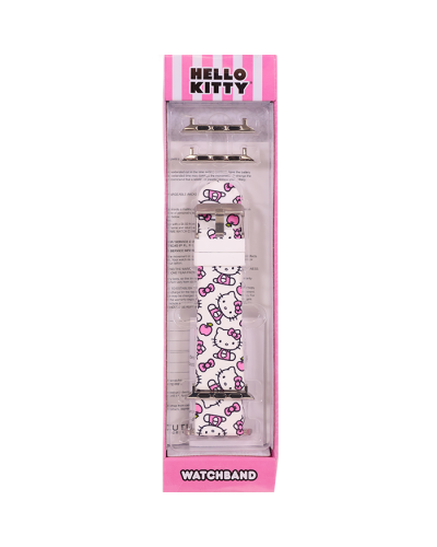 "ACCUTIME" Hello Kitty Smart Watch Band Pattern White Background
