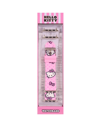 "ACCUTIME" Hello Kitty Pink Background Pattern Smart Watch Band