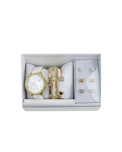 The white "Royal Time" Boxed Butterfly Watch & Jewelry Set is pictured here.