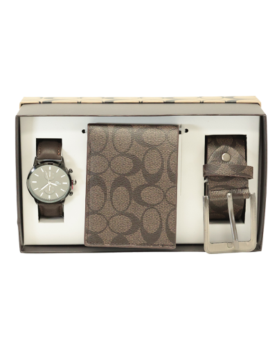 Royal Mens Watch Wallet and Belt Set


