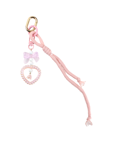 "Odin" Pink Heart Bow with Rope Cord