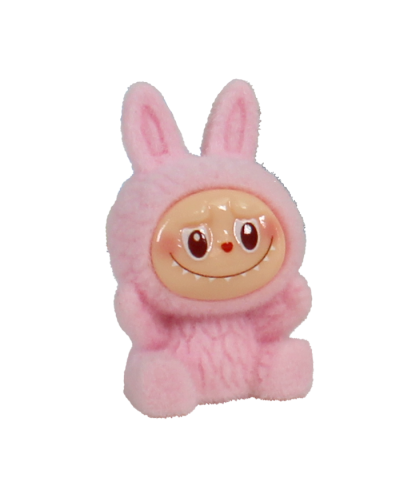 The pink "7 Color" Sitting Labubu Surprise Box figure is pictured here.
