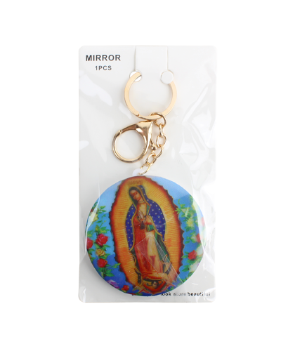 "UP" Mother Guadalupe Mirror Keychain