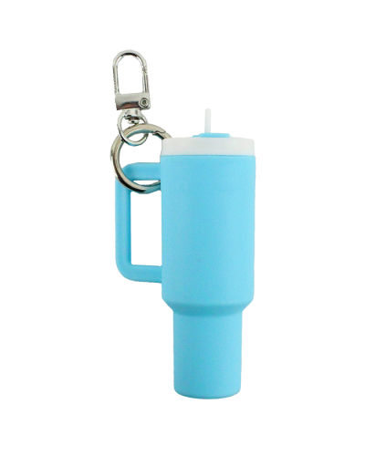 "Pink" Light Blue Tumbler Keychain