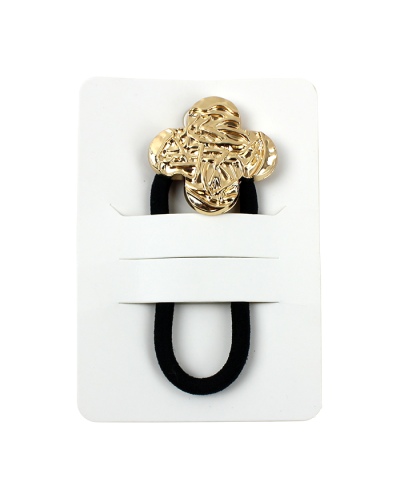"Superstar" Gold Clover Hardware Hair Tie