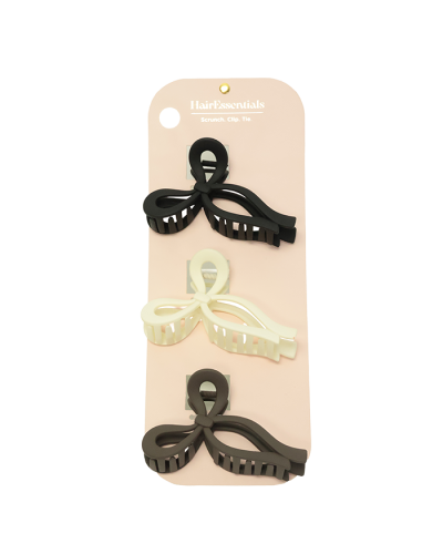 Bow Shaped Hair Clips

