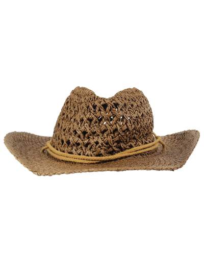 "Illuma" Wicker Straw Rope Cowboy Hat