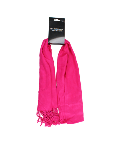 The pink "First" Solid Color Scarf is pictured here.