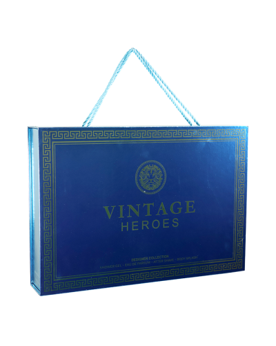 Blue and gold mens gift set