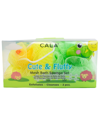 "Cala" Mesh Sponge Duck & Frog Set