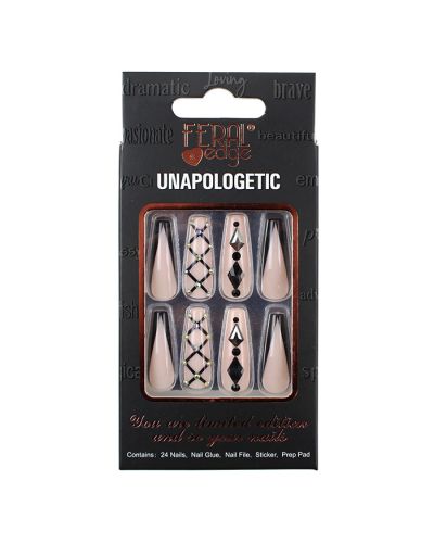 "Beauty Reflections" Unapologetic Coffin Press-on Nails