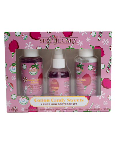 "Global" Cotton Candy Sweets 3-Piece Mini Bodycare Set