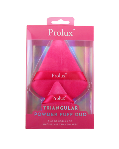 The pink "Efon" Triangular Powder Puff Duo is pictured here.