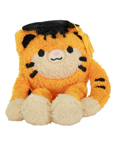 Tiger Graduation Plushie Stuffed Animal