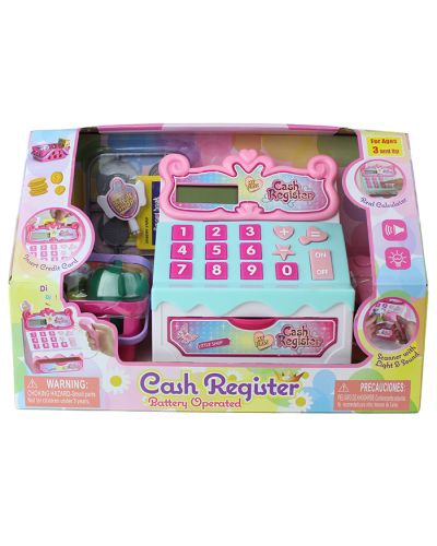 Battery Operated Cash Register with Light and Sound Scanner