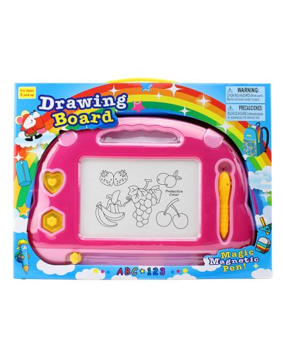 Pictured here is the front packaging of the "Lucky" Magnetic Pen Drawing Board.