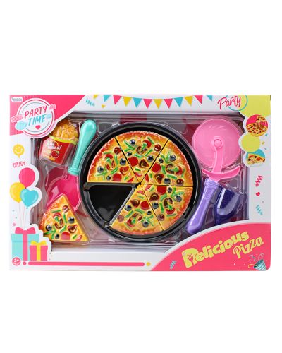 Pictured here is the front packaging of the "Artoy" Pizza Playset.
