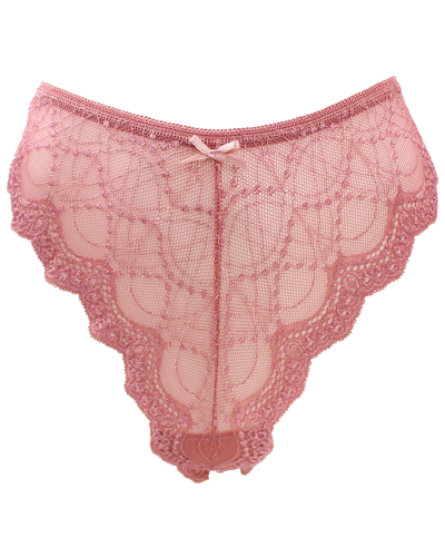The beige "DP" Lace Thong is pictured here.