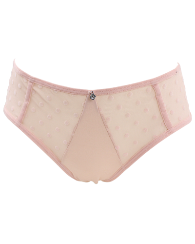 "Sensual" 3-Pack Microfiber Sheer Mesh Polka Dot Print Panties