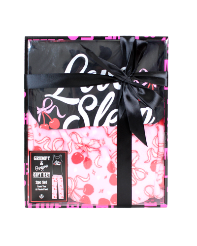 "Grumpy & Gorgeous" 2-Piece “Love Sleep” Pajama Gift Set