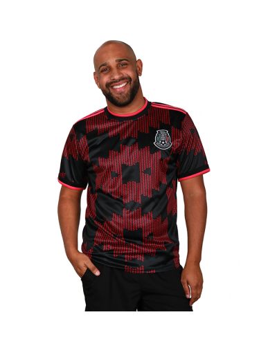 Lada Mexico Black and Pink Soccer Jersey