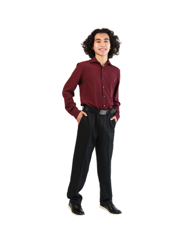 The male model wears the 