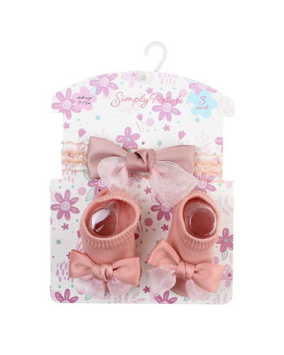 "Simply Petals" 0-12 Shoes and Headband Pack