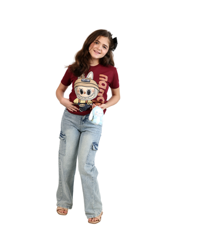 "LABUBU" Character Graphic Tee