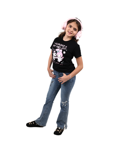 “Kuromi” Kuromi & My Melody Short Sleeve Graphic Tee