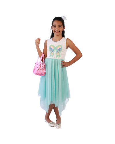 "RMLA" Crochet Knit Mesh No Sleeves Dress