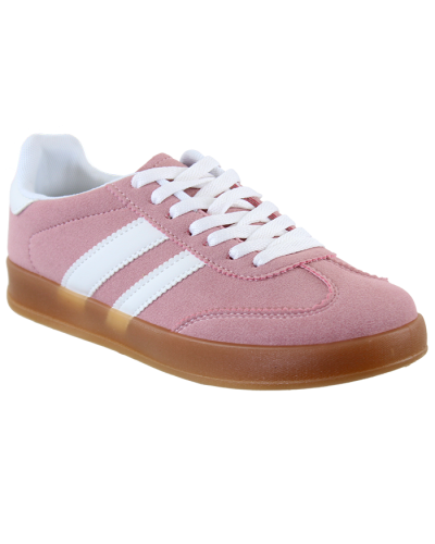 "FOREVER" two stripe suede German athletic trainer sneaker