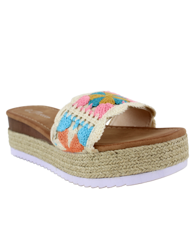 “Forever” 2” Crochet Espadrille Platform Sandals